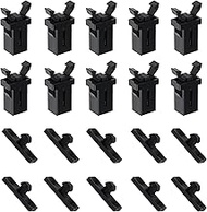 10 Pairs of Touch Top Lid Bin Latch Lock Plastic Spare Repair Replacement Black Compatible with Brabantia 3 to 50 Litre