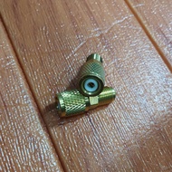 BIG - Converter Aircond Adapter Gas Manifold Charging Hose Meter Cooper Connector Spare Part USA【R41