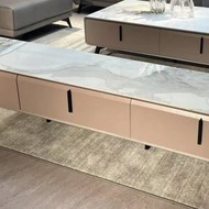 岩板面實木抽屜電視櫃