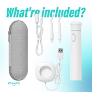 Vtooth Portable Dental Flosser Powerful Oral Irrigator Water Flosser ไหมขัดฟันพลังน้ำ อุปกรณ์ดูแลช่อ