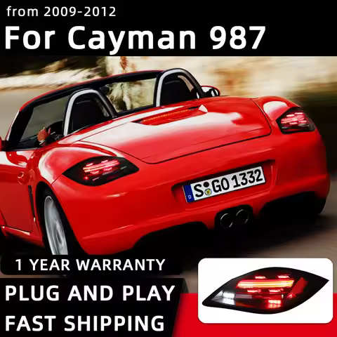 Taillight For Porsche Cayman 987 987.2 LED Taillights 2009-2012 Tail Lamp Car Styling DRL Signal Pro