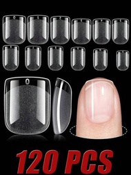 Consejos De Uñas Falsas Cuadradas Extra Cortas, Consejos De Uñas De Gel Suave Acrílico Mate Pre-archivados, Consejos De Uñas Falsas De 120 Piezas De 12 Tamaños Para Principiantes Y Profesionales Del Salón De Uñas Diy #consejos De Uñas Falsas#belleza Y Cuidado Personal