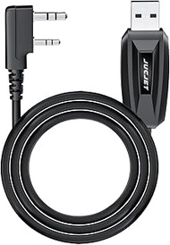 JUCJET Walkie Talkie USB Programming Cable 2 Pin Compatible with Radio Baofeng Series JUCJET UV-5R U
