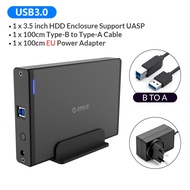 ORICO 3.5นิ้ว HDD Case Type C Hard Drive Enclosure SATA To USB 3.1 External Hard Drive Reader สำหรับ
