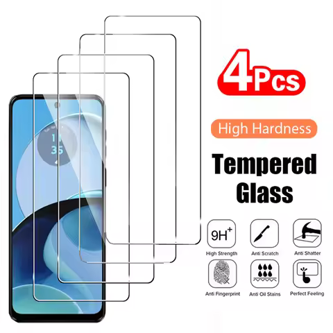 4PCS Tempered Glass for Motorola Moto G14 G54 G84 2.5D 9H Protective Transparent Screen Protector Fi