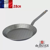 法國【de Buyer】畢耶鍋具『原礦蜂蠟系列』格紋牛排鍋28cm