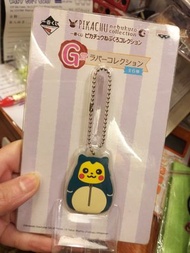 原裝日本 一番賞 Pikachu Nebukuro 比卡超 × 卡比獸 吊飾 匙扣 掛件 原價 $88 特價 $48