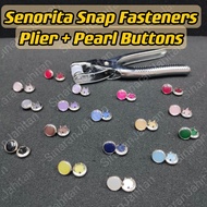 Senorita Pearl Snap Button 12mm (10pcs / pack) | Senorita Snap Fasterner Butang Ketip Mutiara Snap P