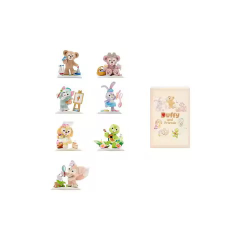 Disney x POP MART Duffy Ornaments Collaboration Mystery Boxes Single Mystery Box/Full Box 7 Pcs Disn