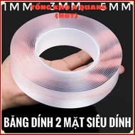 Nano Transparent Double-Sided Adhesive Tape Super Adhesive Double-Sided Adhesive Tape 3Cm*5M Reusabl