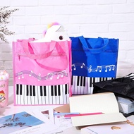 Piano Note Tote Bag - Waterproof with Document Pouch