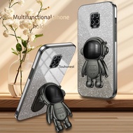 New Casing For Xiaomi Redmi Note 9S Note 9 Pro Case Redmi Note 10 Pro Note 11 Pro Case Redmi Note 12 Pro Note 13 Pro Plus Case Redmi Note 10S Note 11S Case Redmi Note 12S Case Glitter Transparent Shiny Clear Astronaut Stand Soft Phone Cover Cases Case CM