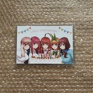 特典 明信片 生日 2022 五等分的花嫁 五等分的新娘 一花 二乃 三玖 四葉 五月