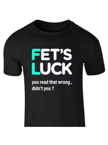 Men's t-shirts 2025 Luxury Summer 100% cotton Fet S Luck Printing Short sleeve tee Basic tee Oversiz