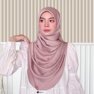 Tudung Bawal Curve Matte Satin silk bidang 45 50 labuh square scarf plain premium hijab basic kahwin