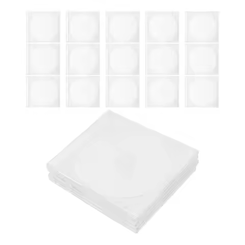 20Pcs 8Cm Mini Cd Jewel Case Clear Plastic Display Box for 3 Inch Cds Dvds Camcorder Mini Dvd-R 80Mm
