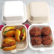 Disposable Internet celebrity bento box pulp compostable hamburger box Dessert box