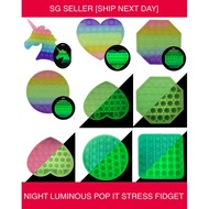 【SG Instock】LUMINOUS STRESS IT Pop It Fidget Toy / Sensory / Party Gift / Birthday Gift / Goodie Bag / Children’s Day