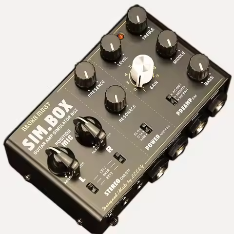 DI Box Effect Pedal By Leeky ,Preamp Simulator Pedal,Power Amp Sim Pedal,Stereo Cab Simulator Guitar