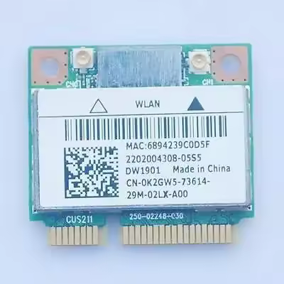 Wireless Adapter Card for Atheros Dell DW1901 802.1a/b/g/n Bluetooth Mini PCI-E Card 300Mbps WiFi+Bl