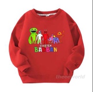 NEW🏫 GARTEN OF BANBAN DOLL SWEATSHIRT HOODIE ROBLOX 斑斑幼稚園幼兒園玩偶毛公仔玩具 小童中童大童衣服 小朋友冬季 無帽長䄂衛衣