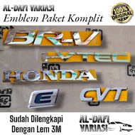 HONDA BRV Emblem Ivtec CVT Type E ChromeHONDA Rear TrunkOriginal BRVHONDA BRV Emblem/ Original BRVHO