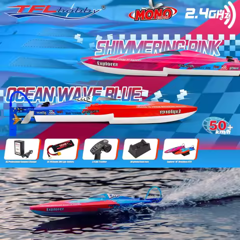 New Arrival! TFL 1158 Explorer Mini Speed Boat RTR with RC/Motor/ESC/Battery/Changer/Self-Righting W