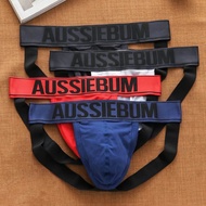 Aussie Bum Men Jockstrap Underwear Cotton Jock Strap Bottomless Briefs (Discreet Packing) Jockstrap 