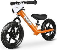 KRIDDO Toddler Balance Bike 2 Year Old, Age 24 Months to 5 Years Old, 12 Inch Push Bicycle with Cust