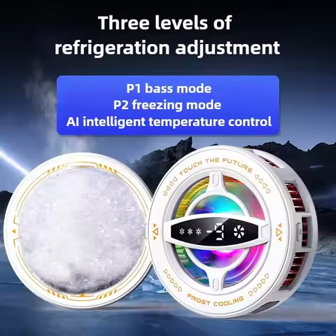 Magnetic Display Phones Cooler Back-Clip 2 in 1 Game Cooler for OPPO Reno 6 Pro Doogee DK10 V30T Coo
