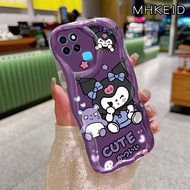 MHKEID Casing Hp Infinix Smart 7 Infinix Smart 6 Plus Case Pola Kuromi yang lucu transparan Silikon 