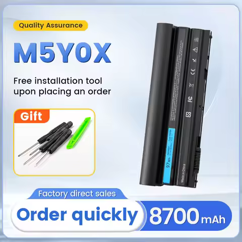 SOMI 97Wh M5Y0X Battery for Dell Latitude E5420 E5430 E5520 E5530 E6420 E6430 E6520 P9TJ0 R48V3 04NW
