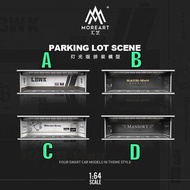 ****預訂 pre-order****   MoreArt匯藝1:64簡易拼裝場景擺件，室內車庫主題 LBWK RWB Rocket Bunny Mansory