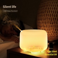 【SGstock】Free 10ml Essential Oil -Ultrasonic 7 LED Mist Aroma Diffuser Humidifier - 500ML