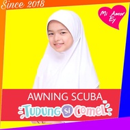 Tudung School Tudung Si Cute (Awning Scuba)