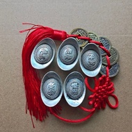 Old Silver Ingot Silver Ingot Crushed Silver Antique Five Emperor Ingot Kangzhentongbao Fulu Xicai J
