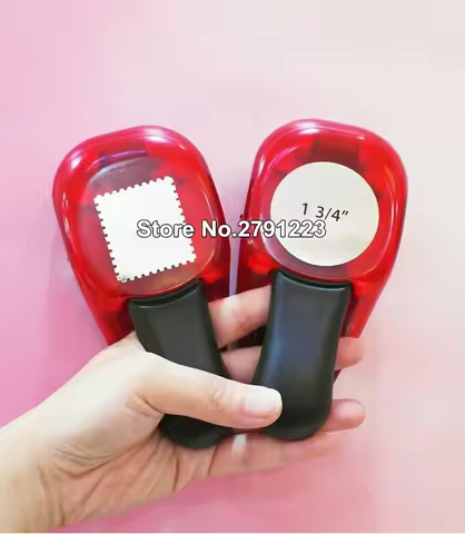 New Stamp shape Craft Punch Embossing Machine Round Hole Punch Toothed Puncher Embosser