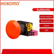 HOKOMO 40MM 1NC RED MOMENTARY MUSHROOM HEAD PUSH BUTTON(KW1B-M4E01R)