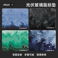 Atom-adam Photovoltaic Glass Mouse Pad Tempered Upgrade Smooth FPS Gaming Game Desk Pad Household Pa
