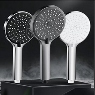 Supercharged Single Big Panel Black Shower Head Nozzle Bathroom Water Heater Bath Big Water Rain Full Set