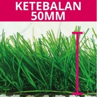 READY STOCK [1 METER X 25 METER] 50MM ARTIFICIAL GRASS CARPET INDOOR AND OUTDOOR GRASS CARPET