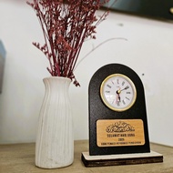 LUS Mini Table Wish Clock Ukir Nama Jam Meja