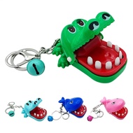Cute Crocodile Keyring Interactive Girls Biting Hand Crocodile Toy Keychain Novelty Collectible Kid 