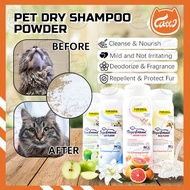CATTO 150g Vegebrand Pet Dry Shampoo Powder Dog Cat Shampoo Dry-Clean Gentle Cleansing Without Bathi