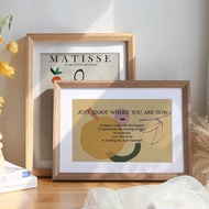 Solid Wood Photo Frame Wall Hanging Simple A4A3 Decorative Picture Frame 80 100cm 36 4K Outer Frame 