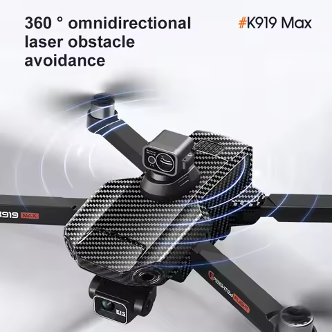 K919 PRO MAX GPS Drone Professional 4K 3-Axis PTZ HD Dual Camera Obstacle Avoidance Brushless Motor 