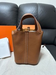 Hermes Picotin 18 Bag 愛馬仕Picotin 18 金棕金扣手袋