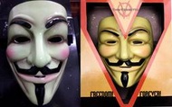 +鐵八甲+美國購入V for Vendetta 正版V怪客面具高級版本盒裝