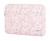 (11~15 Inch)Typo Laptop Bag Pink Flower Pattern Laptop Sleeves Matebook Bag Waterproof Shockproof Pr