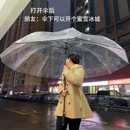 Oversized Umbrella Extra Large Folding Umbrella Extra Thickened Reinforced 210cm Long Handle Hook Um